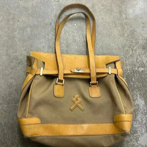 Lancel  gold hardware bag